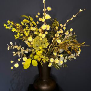 Groen zijdebloemen boeket Odette