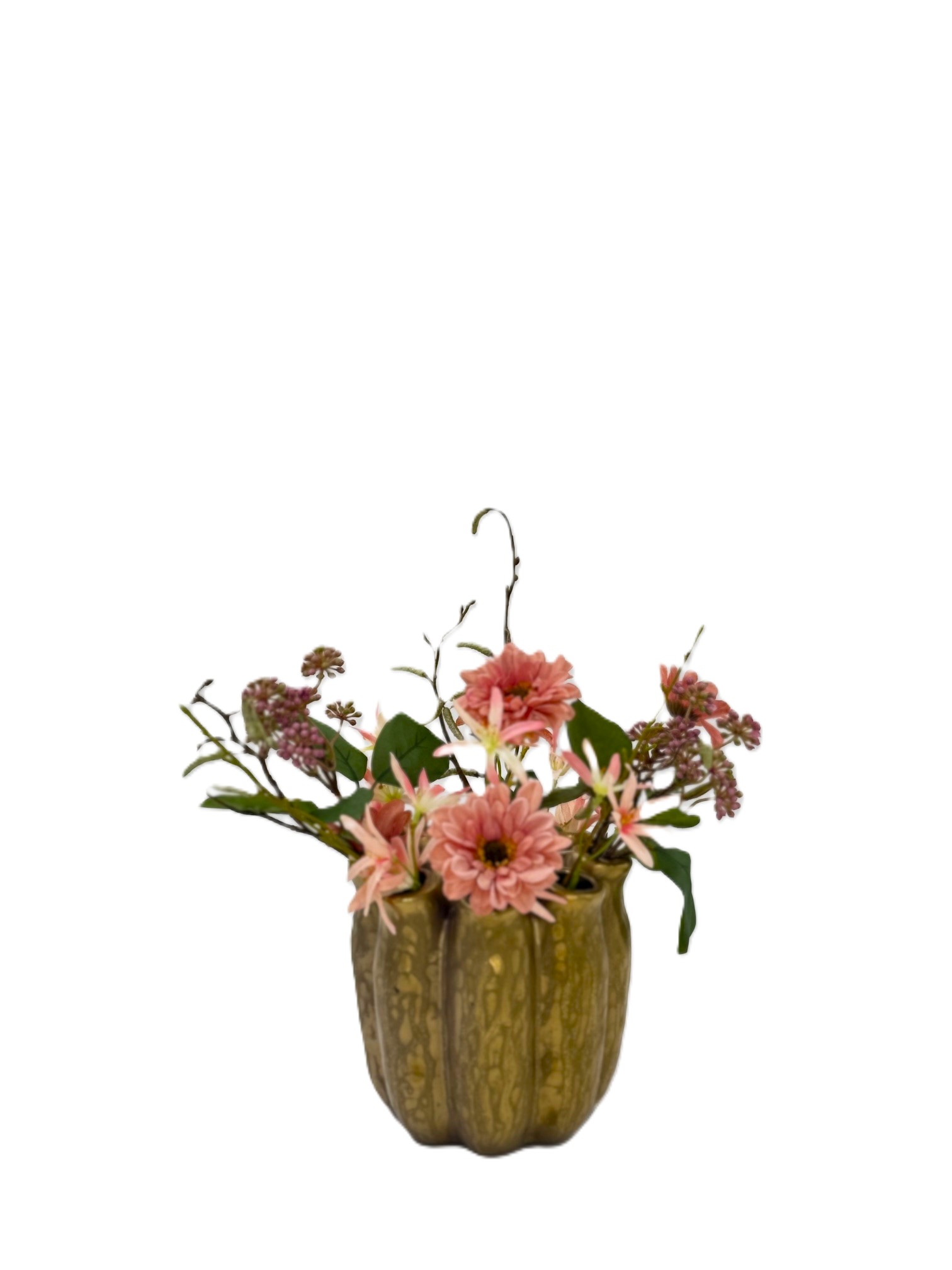 Kunstbloemen boeket Doortje incl gouden vaasje Kunstbloemen boeket Doortje incl gouden vaasje