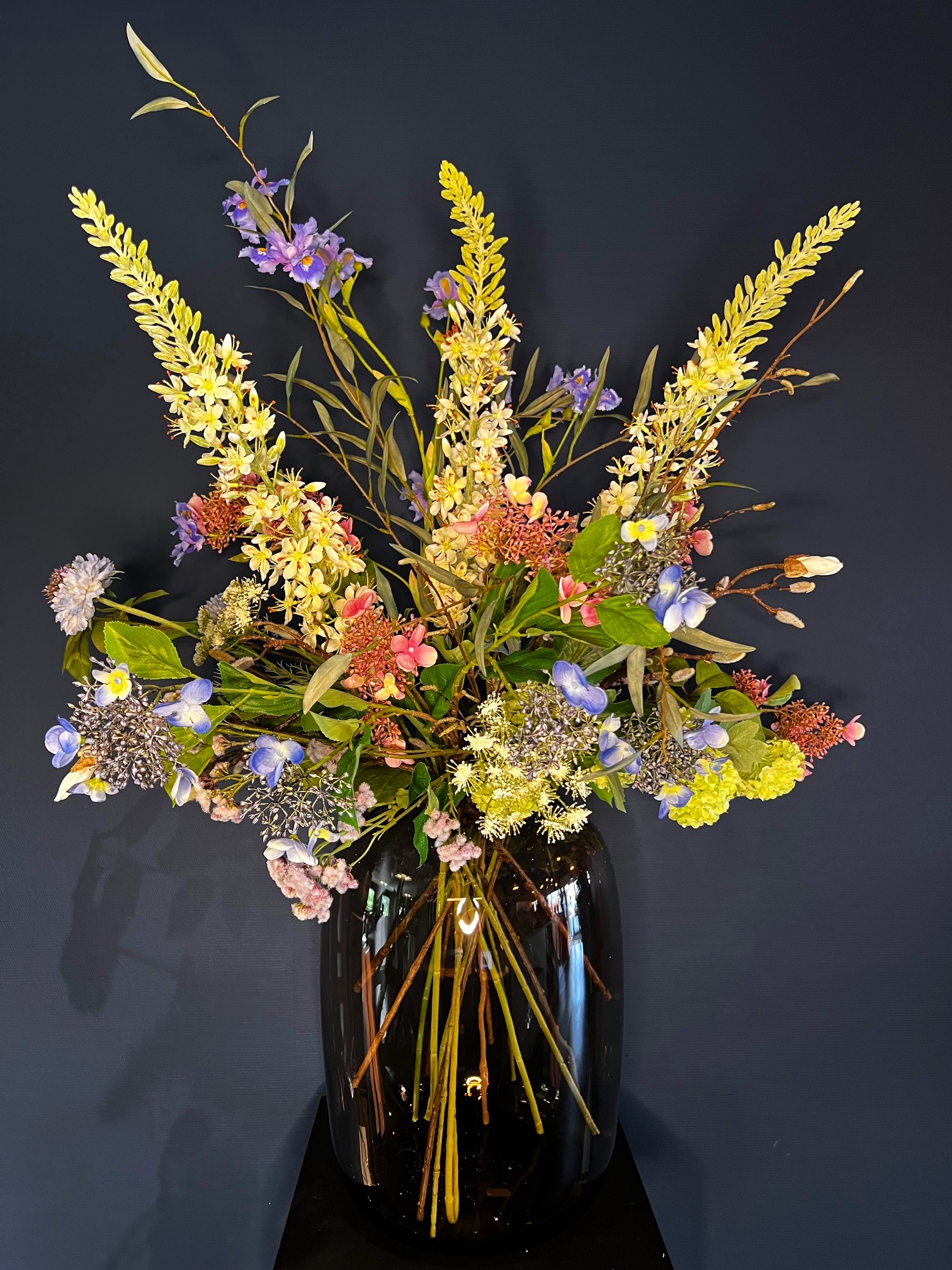 Zijdebloemen boeket Annebel groot Zijdebloemen boeket Annebel groot
