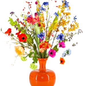Groot zijden bloemen boeket Saar