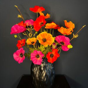 Zijde bloemen boeket Wies
