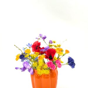 Zijdenbloemen boeketje Renske incl vaasje