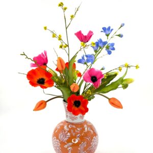 Zijdenbloemen boeketje Els