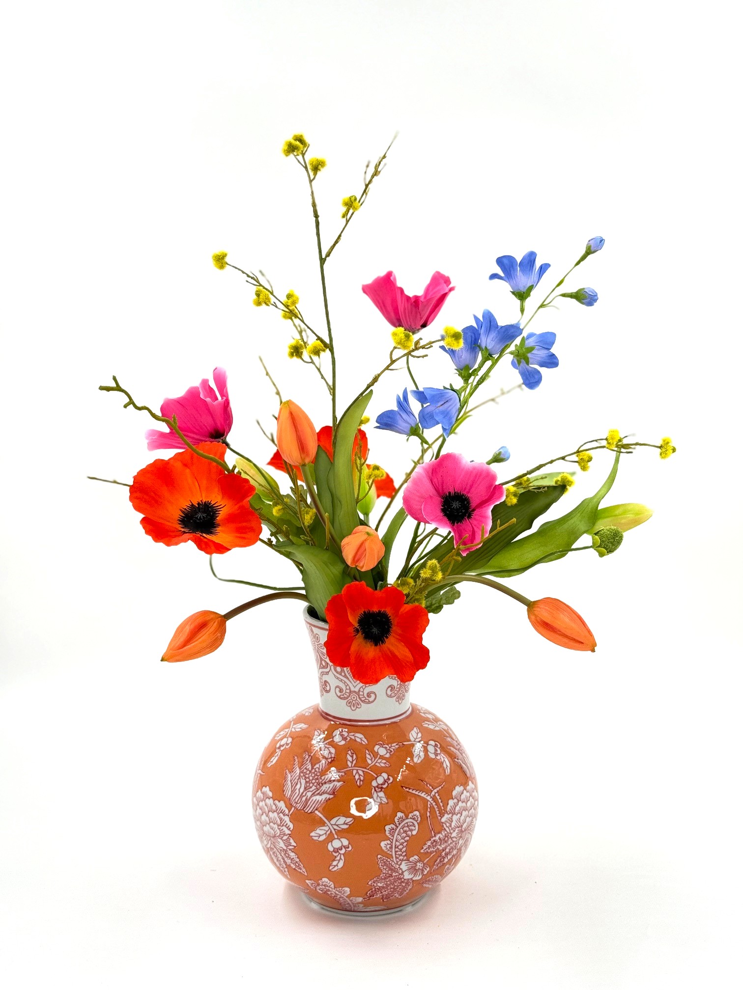 Zijdenbloemen boeketje Els Zijdenbloemen boeketje Els
