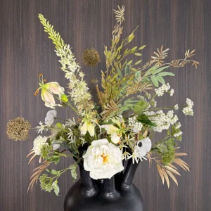 Zijdenbloemen boeket Dion voor in de toetervaas