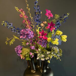 Zijdenbloemen boeket Sofie voor in de toetervaas