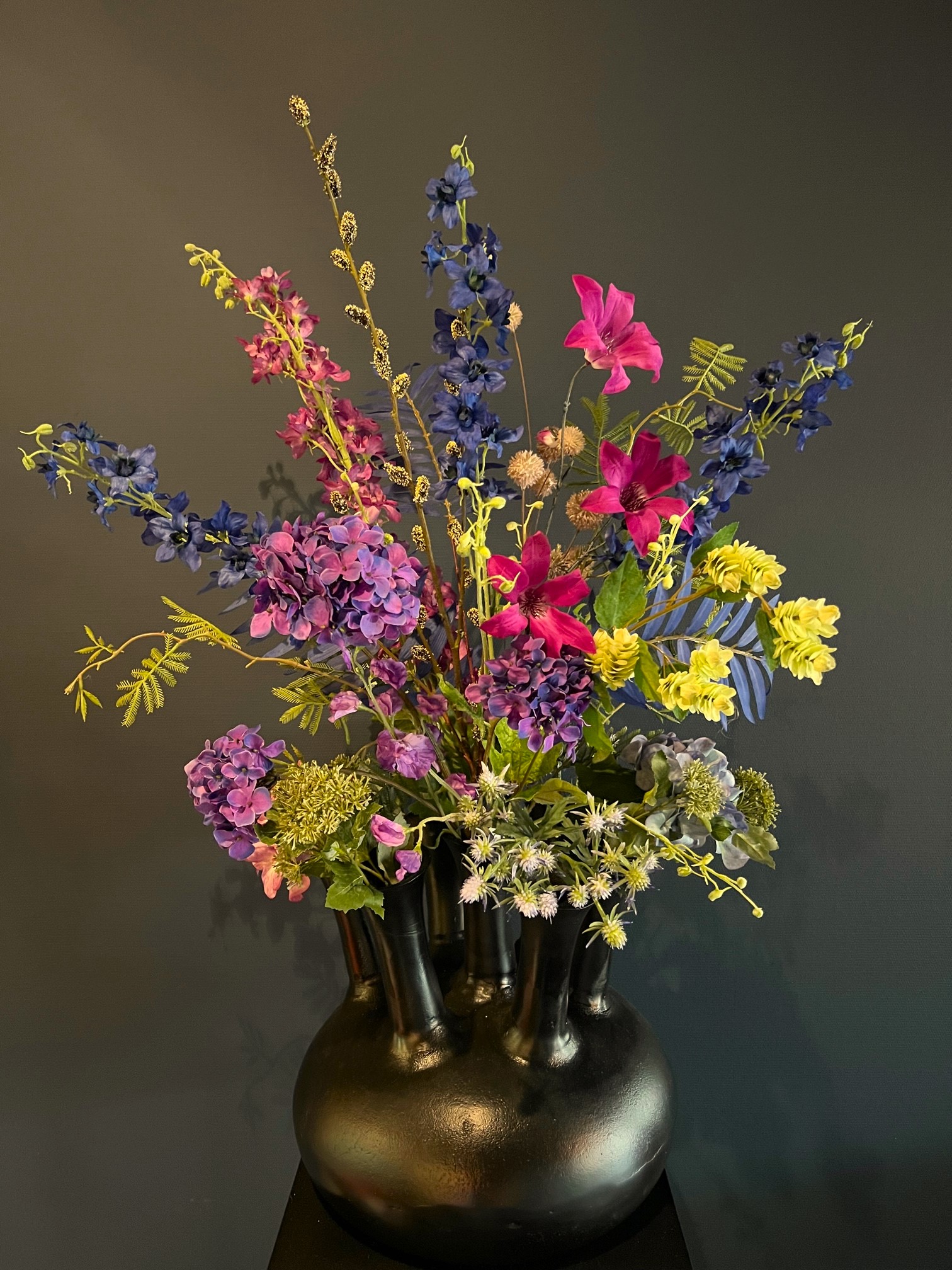 Zijdenbloemen boeket Sofie voor in de toetervaas Zijdenbloemen boeket Sofie voor in de toetervaas