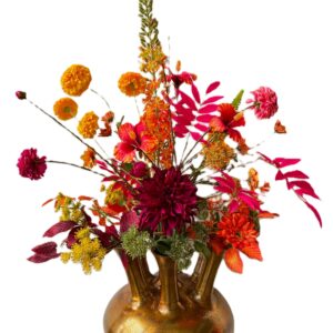 Kunstbloemen boeket Lieke voor in de toetervaas