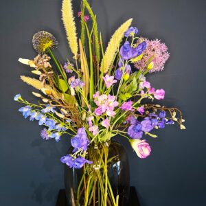 Zijdenbloemen veldboeket Ella